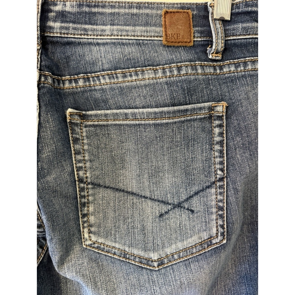BKE Buckle Gabby Curvy Fit Mid Rise Ankle Skinny Jeans Womens 30x28 Blue ABK175A